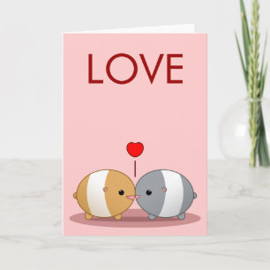 Tarjeta Festiva hámsters de amor