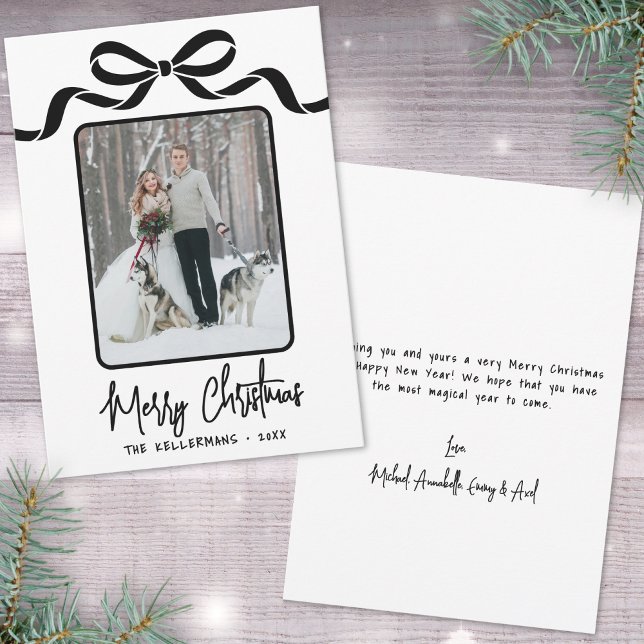 Tarjeta Festiva Hand Drawn Whimsical Christmas (Hand Drawn Whimsical Christmas Holiday Card)