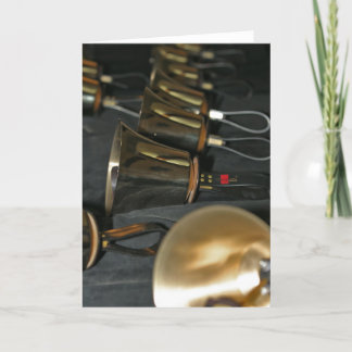 Tarjeta Festiva Handbells del día de fiesta