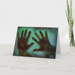 Tarjeta Festiva Handprints