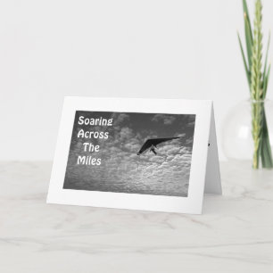 TARJETA FESTIVA HANG GLIDING WISHIES EN NAVIDADES A TRAVÉS DE MILL