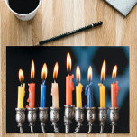 Tarjeta Festiva Hannukah Menorah<br><div class="desc">Personalizar con su propio texto</div>