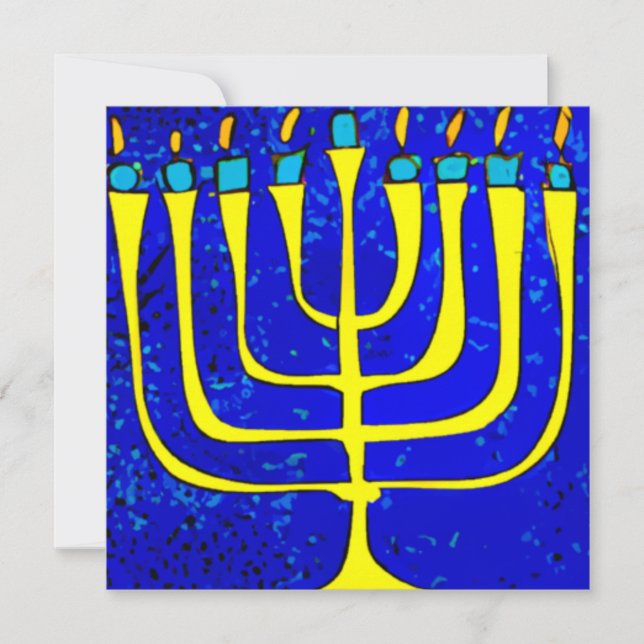 Tarjeta Festiva Hanukkah (Anverso)
