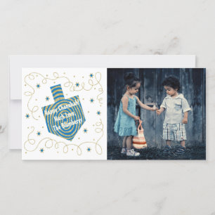 Tarjeta Festiva Hanukkah Dreidel PinWheel