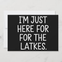 Hanukkah, estoy aquí para los judíos de Latkes