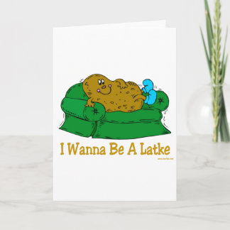 TARJETA FESTIVA HANUKKAH FUNNY DICE 'QUIERO SER LAGO'