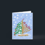 Tarjeta Festiva Hanukkah/Navidades<br><div class="desc">Impresa de un cuadro acrílico original de BL. La mayoría de los artículos de mi tienda son graciosos y humorísticos. Incluyendo dichos tontos y graciosos para hacerte reír a todo volumen. Una de las más amables y divertidísimas, que caben en la mayoría de las ocasiones. Mi objetivo será producir una...</div>