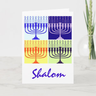 Tarjeta Festiva Hanukkah Shalom