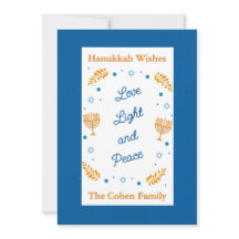 Hanukkah Wishes – Love Light and Peace Family