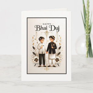 Tarjeta Festiva Happy Bhai Duj