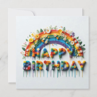 Tarjeta Festiva Happy Birthday Card