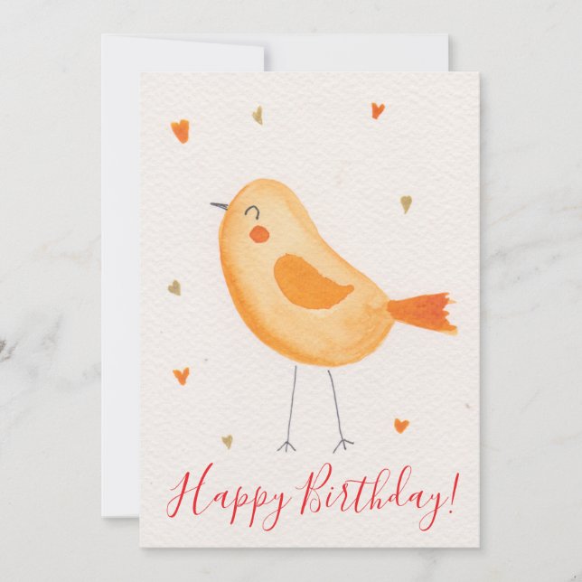 Tarjeta Festiva Happy Birthday Card (Anverso)