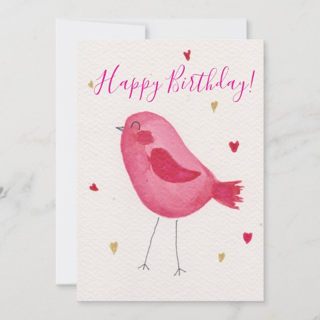 Tarjeta Festiva Happy Birthday Card (Anverso)