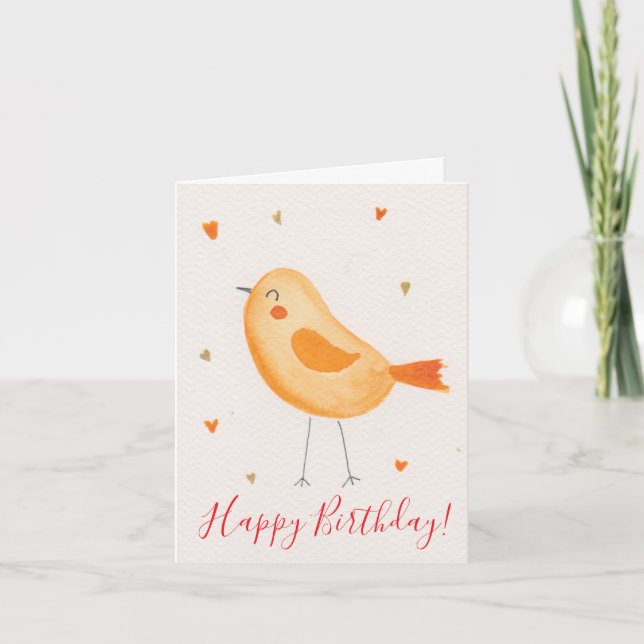 Tarjeta Festiva Happy Birthday Card (Anverso)