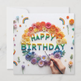 Tarjeta Festiva Happy Birthday Greeting Cards 