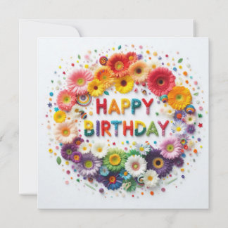 Tarjeta Festiva Happy Birthday Greeting Cards