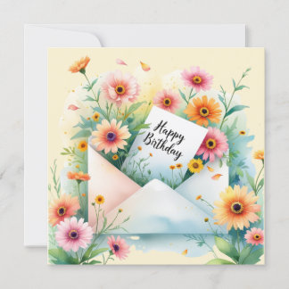 Tarjeta Festiva Happy birthday my friend. Greeting card
