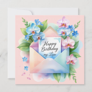 Tarjeta Festiva Happy birthday my Love Greeting card