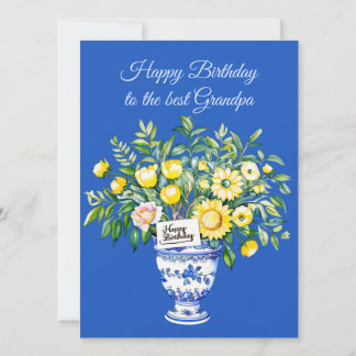 Tarjeta Festiva Happy Birthday to the best Grandpa Greeting Card