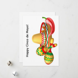 Tarjeta Festiva Happy Cinco de Mayo Greeting Card