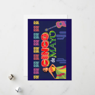 Tarjeta Festiva Happy Cinco de Mayo Greeting Card