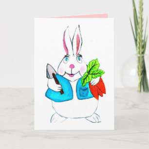 TARJETA FESTIVA HAPPY EASTER BUNNY