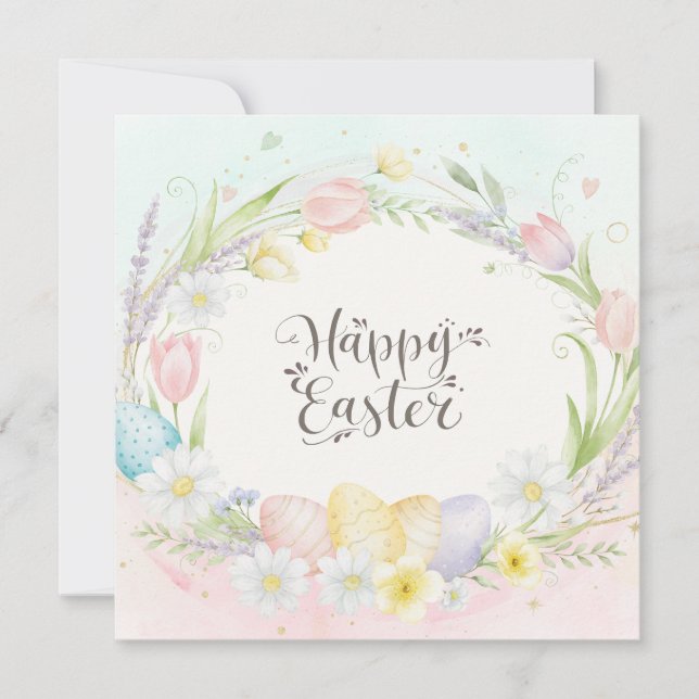 Tarjeta Festiva Happy Easter Card (Anverso)