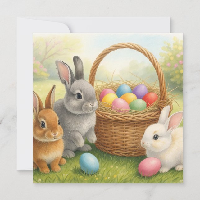 Tarjeta Festiva Happy Easter Card (Anverso)