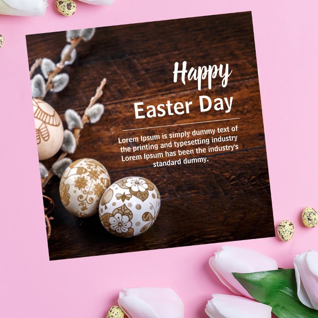 Tarjeta Festiva Happy Easter Card (plaza) (Subido por el creador)