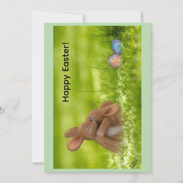 Tarjeta Festiva Happy Easter Greeting Card (Anverso)