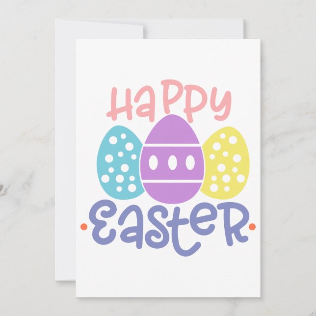 Tarjeta Festiva Happy Easter Greeting Card (Anverso)