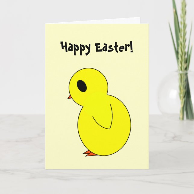 Tarjeta Festiva Happy Eater Chick (Anverso)