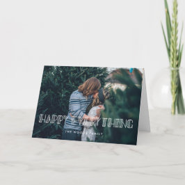 Tarjeta Festiva Happy Everything Retro Art Deco Photo