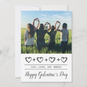 Tarjeta Festiva Happy Galentines Day Best Friends Photo
