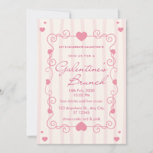 Tarjeta Festiva Happy Galentine's Day Brunch Photo Card