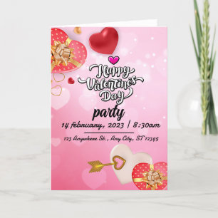 Tarjeta Festiva Happy Galentine's day girlfriends Valentine's day