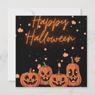 Tarjeta Festiva Happy Halloween Postcard
