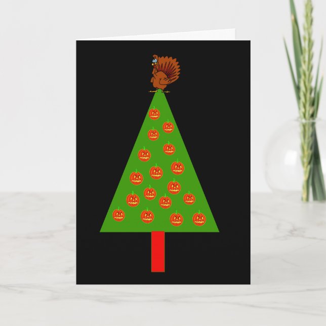 TARJETA FESTIVA HAPPY HALLOWGIVEMAS (Anverso)