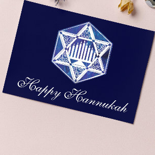 Tarjeta Festiva Happy Hannukah