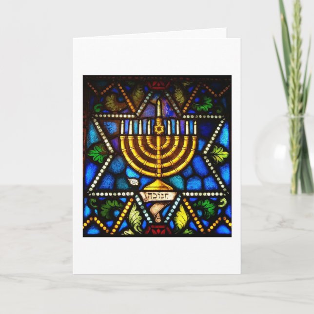 TARJETA FESTIVA HAPPY HANUKKAH (Anverso)