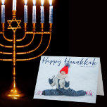 Tarjeta Festiva Happy Hanukkah Full Photo Modern Script Blue<br><div class="desc">Personalizable moderno foto completa judía tarjeta Hanukkah con una fotografía de invierno de su hijo o familia con sobreposición de escritura azul. Añade otra foto favorita de Chanukah dentro y personalizar tu propio mensaje Feliz Hanukkah de amor y luz dentro.</div>