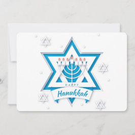 Tarjeta Festiva Happy Hanukkah Holiday Card