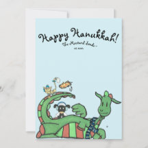 Happy Hanukkah Mustard Seeds TM Holiday Card