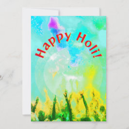 Tarjeta Festiva Happy Holi