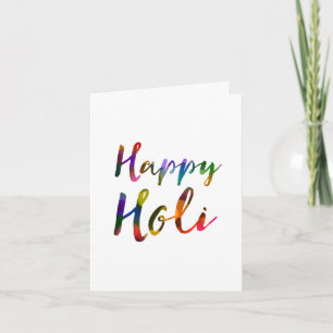 Tarjeta Festiva Happy Holi Bokeh Lights