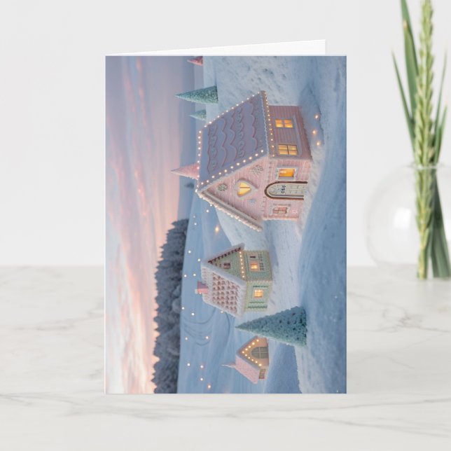 Tarjeta Festiva Happy Holiday Card (Anverso)