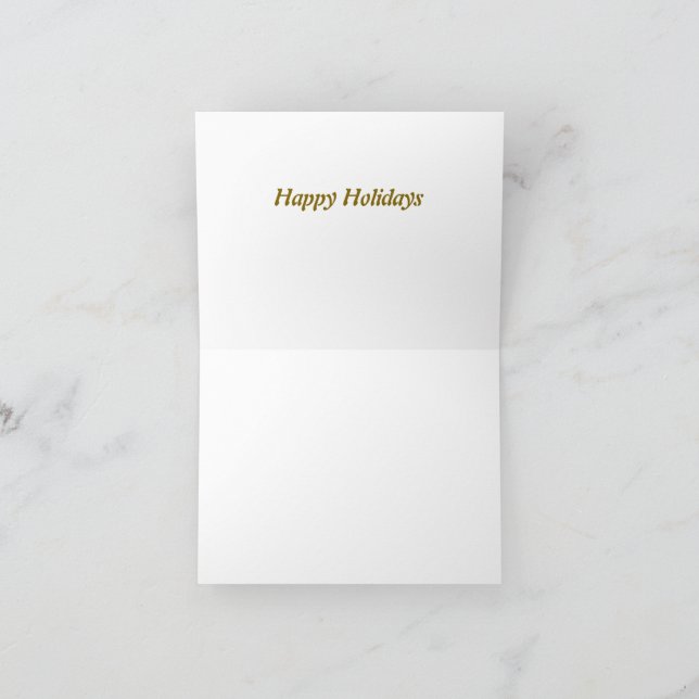 Tarjeta Festiva Happy holidays (Interior)