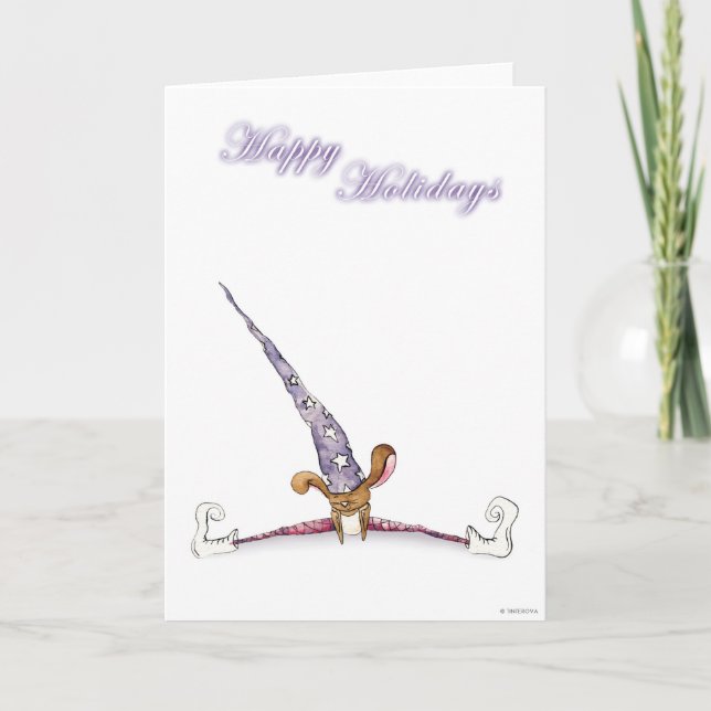 Tarjeta Festiva Happy Holidays (Anverso)