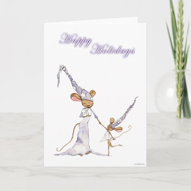 Tarjeta Festiva Happy Holidays (Anverso)