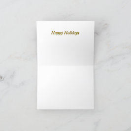 Tarjeta Festiva Happy holidays